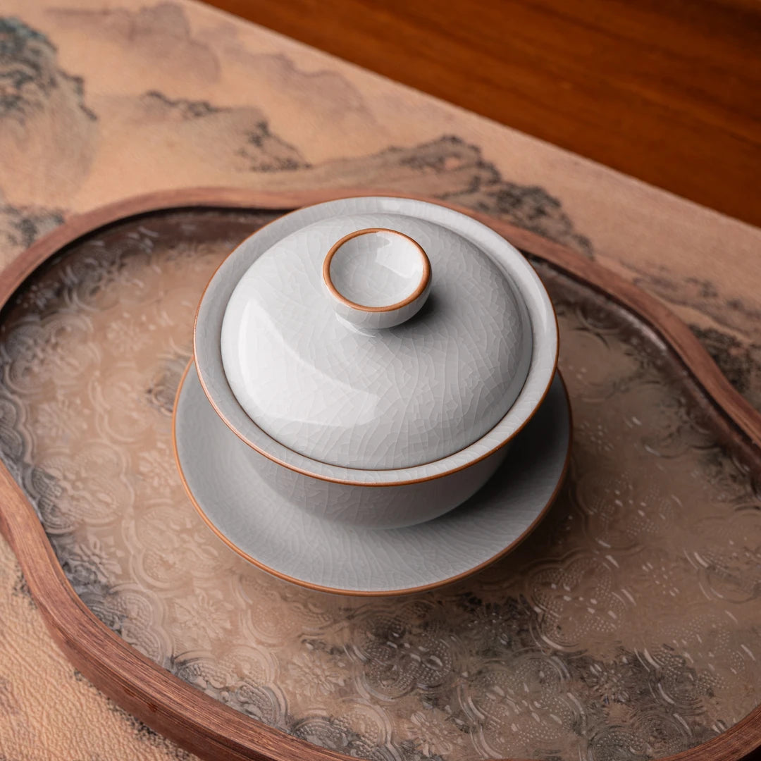 Handmade ceramics cup for tea and mindfulness.