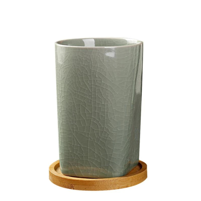 Fun and colorful ceramic cup for kids' drinks and smoothies.