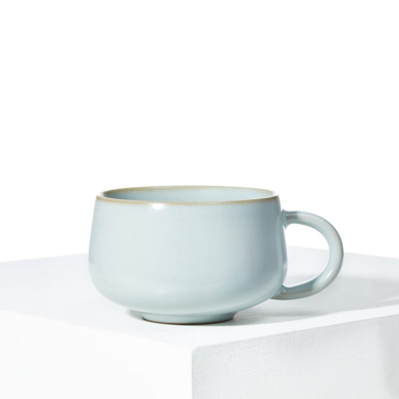 Elegant porcelain coffee cup for sophisticated mornings
