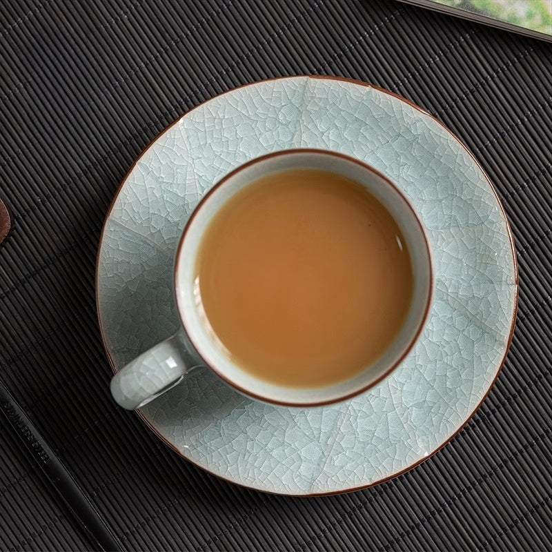 Modern ceramic coffee mug with clean lines