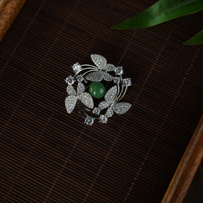Light blue&Green Brooches 100636/100635
