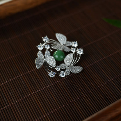 Light blue&Green Brooches 100636/100635
