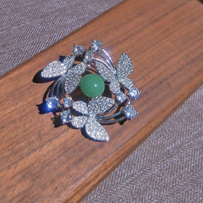 Light blue&Green Brooches 100636/100635