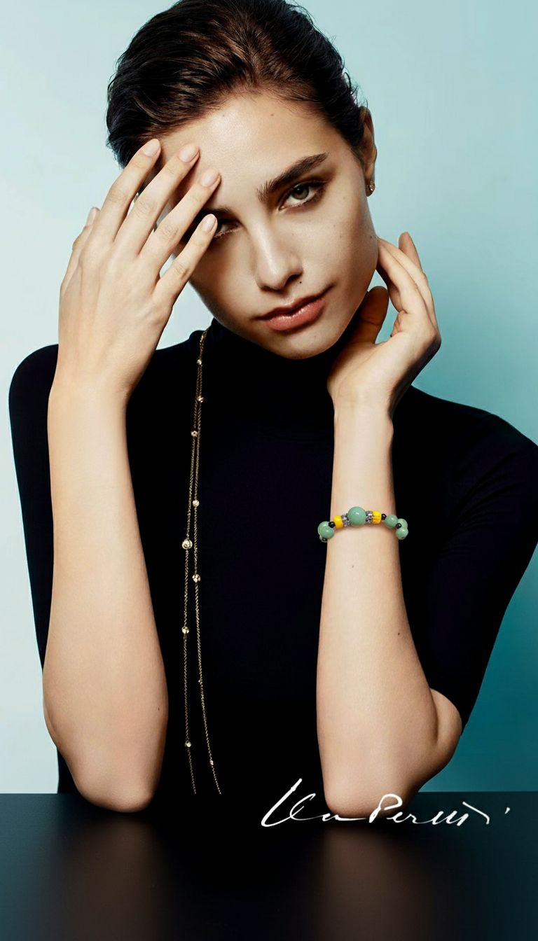 Light blue&Green Bracelets 100875/100659