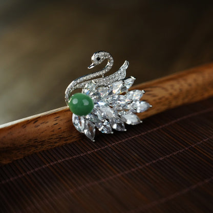 Light blue&Green Brooches 100633/100632