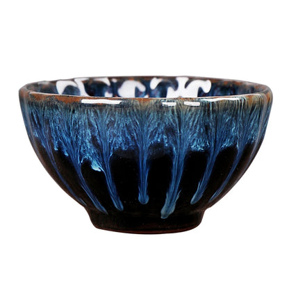 Lotus-designed Jian Zhan tea cup