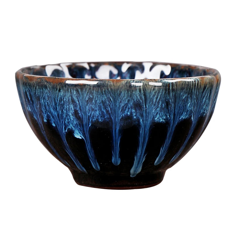 Lotus-designed Jian Zhan tea cup