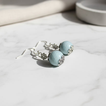 Light blue Earrings ES001