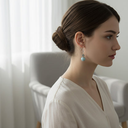 Light blue Earrings ES001