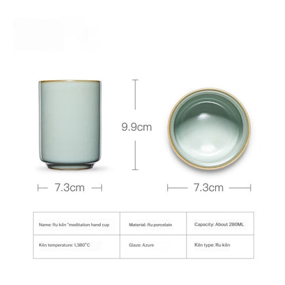 Handle-free tea cup for traditional tea experience