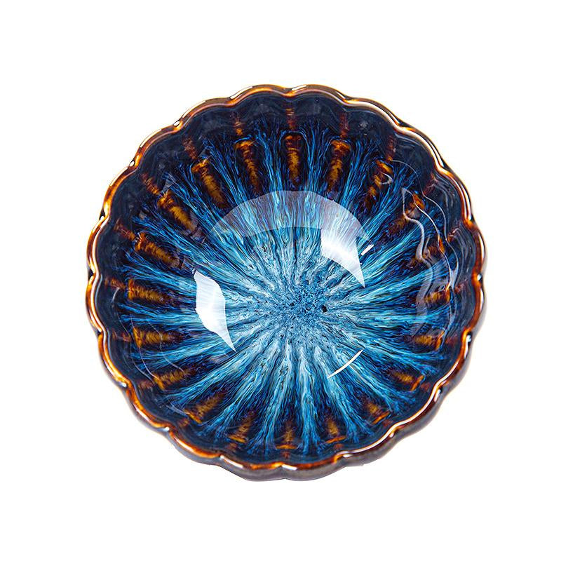 Lotus-designed Jian Zhan tea cup
